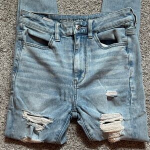 American Eagle Outfitters Light Blue High Rise Jeans